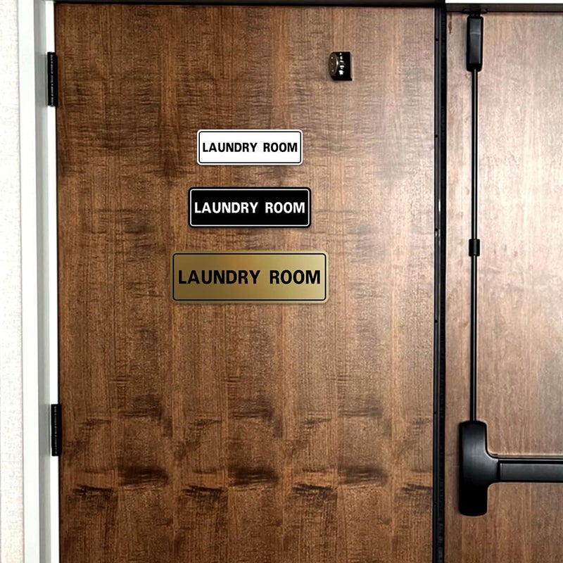 All Quality Standard Laundry Room Wall or Door Sign - Durable Signage | Ideal for Managed Properties, Hospitality Industry & Shared Laundry Facilities - Black - Medium (1 Pack) - Image 4